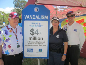 Crime Stoppers Qld and Brisbane City Council partnership.